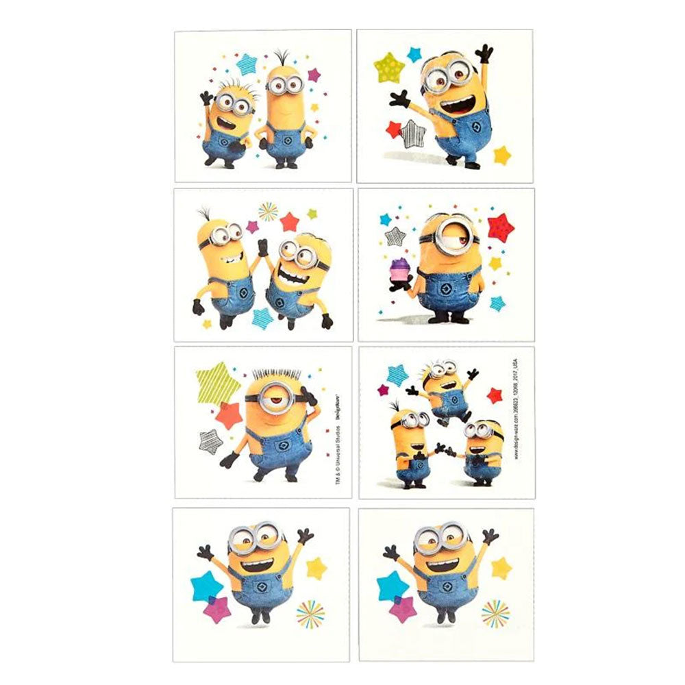Minions Tattoos 8pk