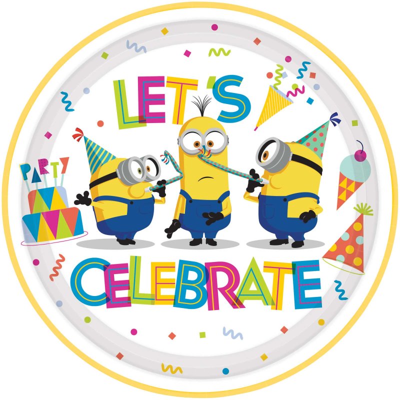 Minions Plates 8pk