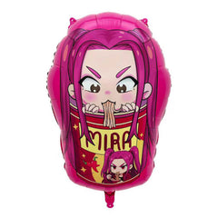 KPop Demon Hunters Mira Noodle Foil Balloon