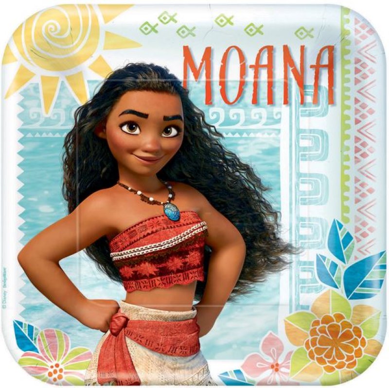 Moana Large Plates 8pk