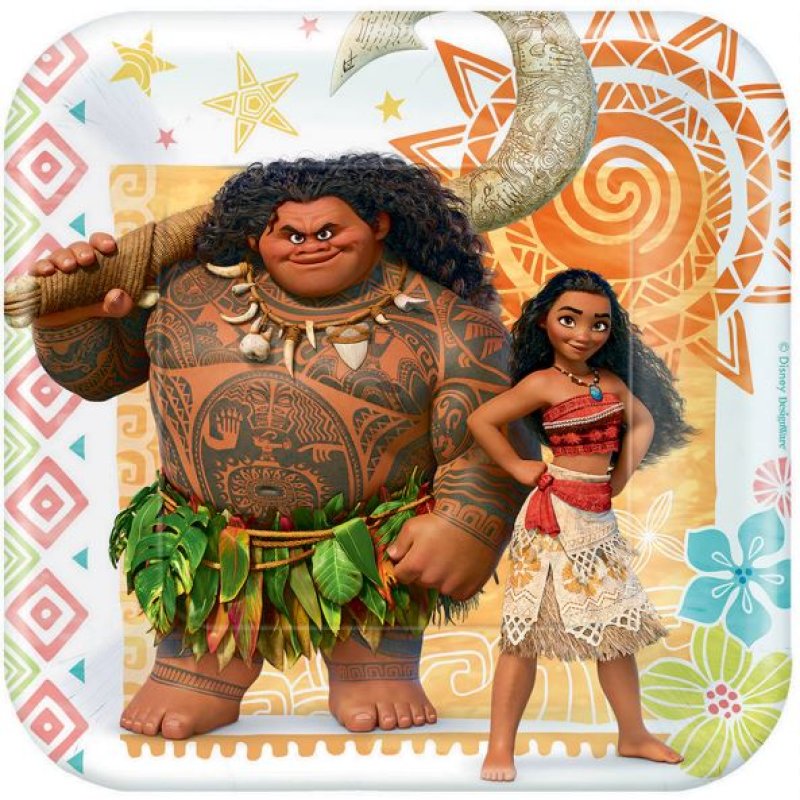 Moana Plates 8pk