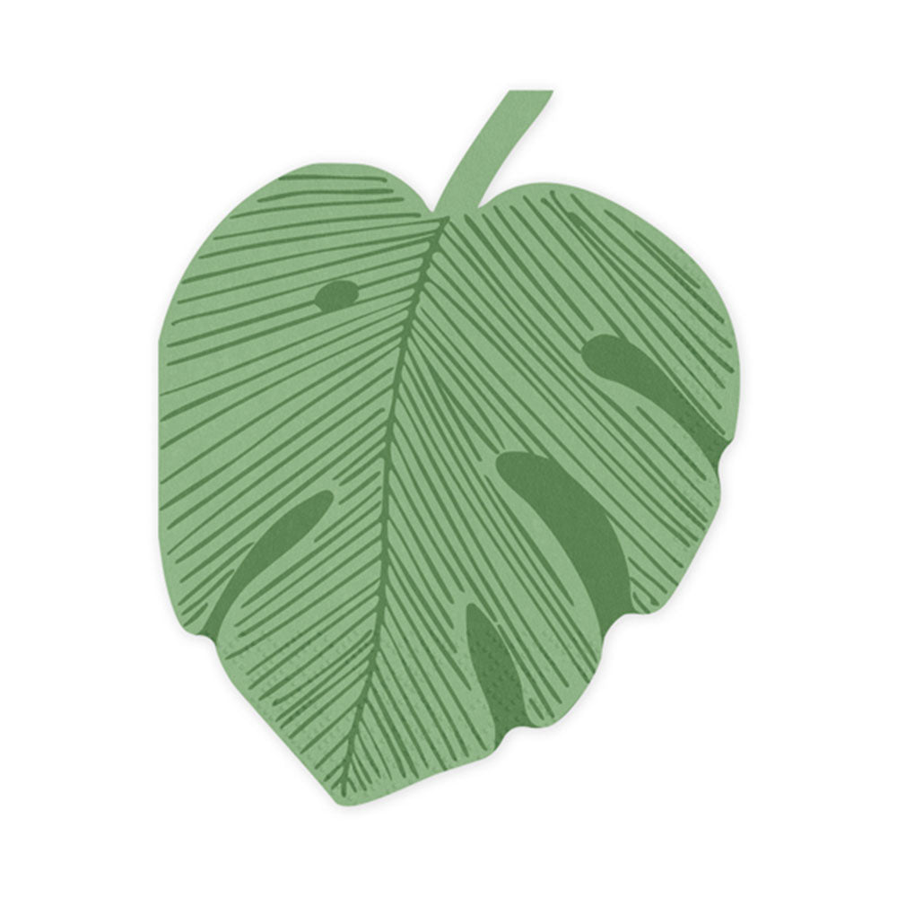 Monstera Leaf Napkins 12pk