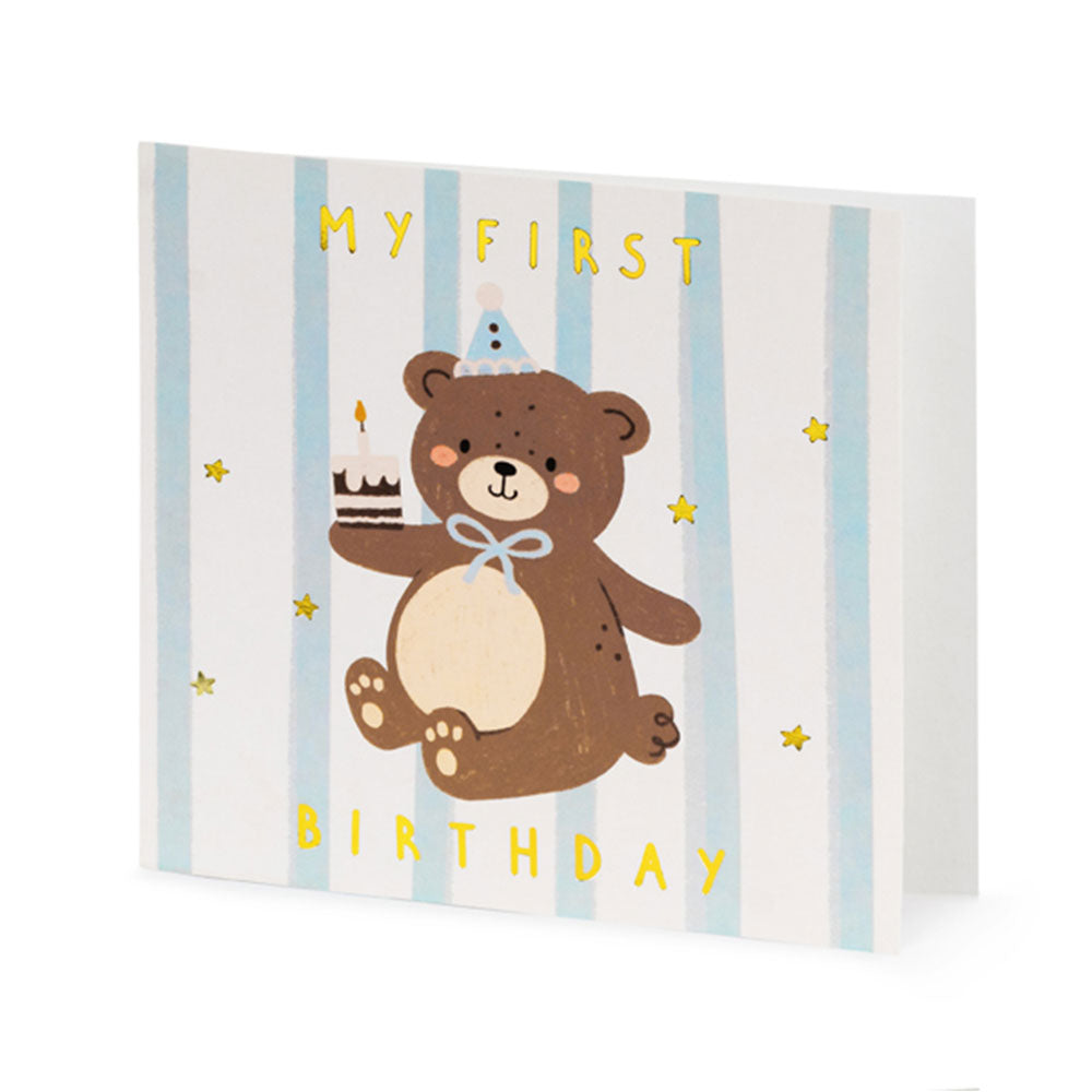 Teddy Bear 1st Birthday Card