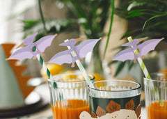 Pterodactyl Dinosaur Straws 6pk