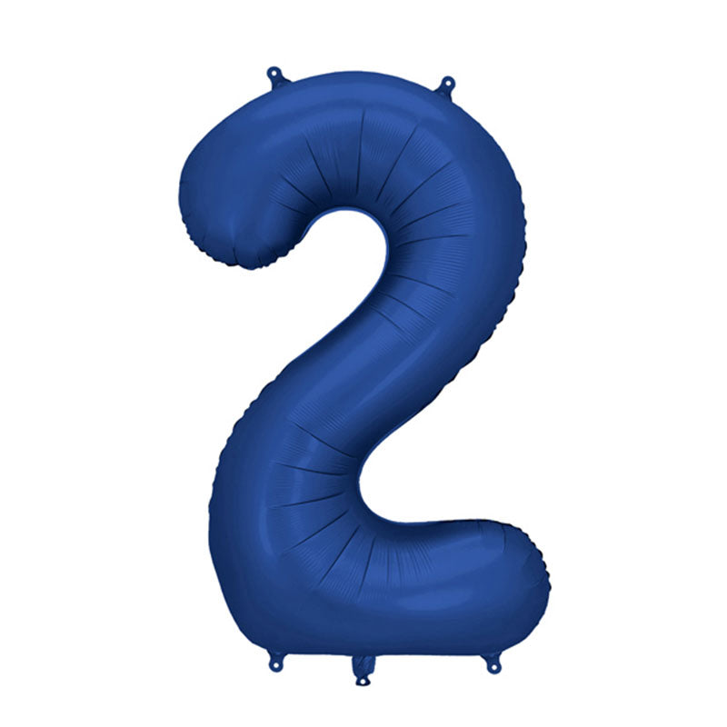 Navy Giant Foil Number Balloon - 2