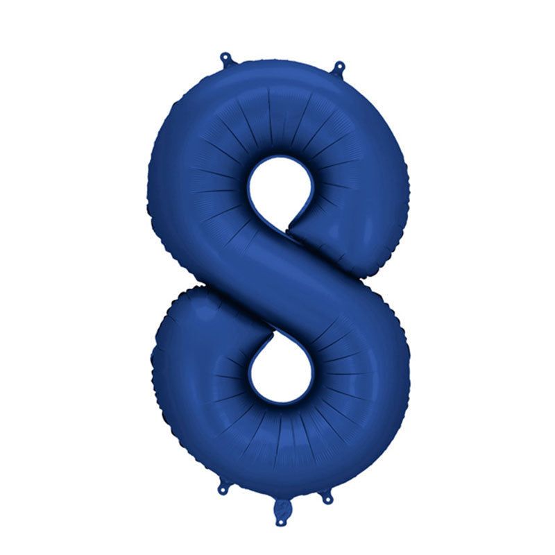 Navy Giant Foil Number Balloon - 8
