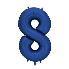Navy Giant Foil Number Balloon - 8