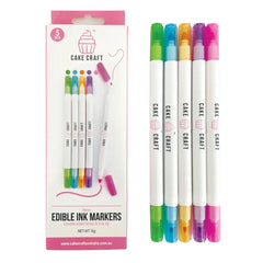 Neon Colours Edible Ink Markers 5pk