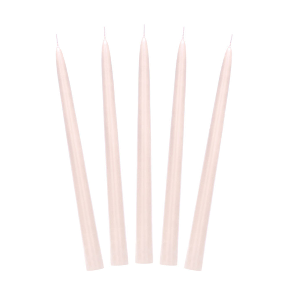 Nude Taper Dinner Candles 10pk