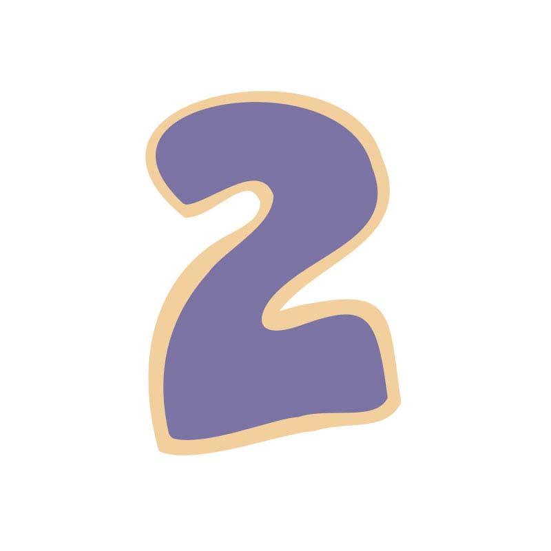 Number 2 Cookie Cutter