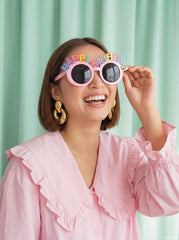 Pink Happy Birthday Party Glasses