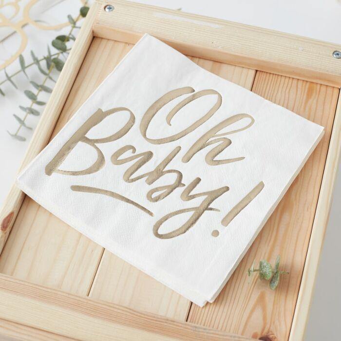 Oh Baby! Baby Shower Napkins 16pk