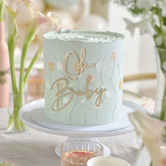 Floral Baby Cake Decoration