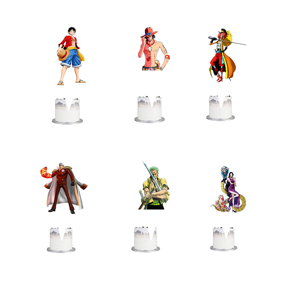 One Piece Cupcake Toppers 12pk