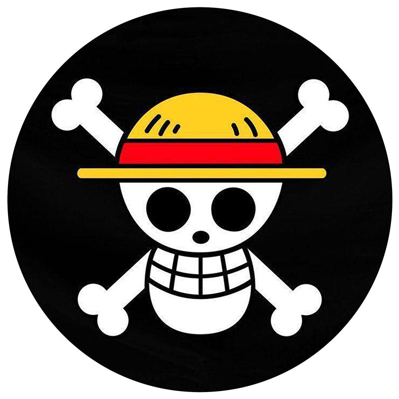 One Piece Jolly Roger Flag Edible Icing Cake Image