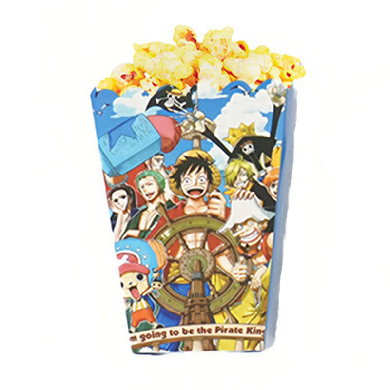 One Piece Popcorn Boxes 6pk