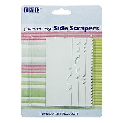 Pattern Edge Cake Side Scraper 4pk