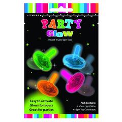Glow Spin Tops 4pk