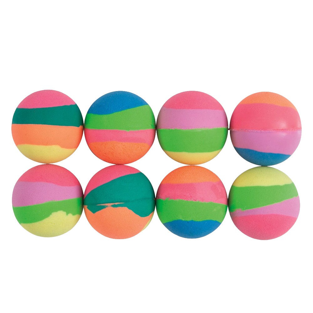 Pastel Stripe Bouncy Balls 8pk
