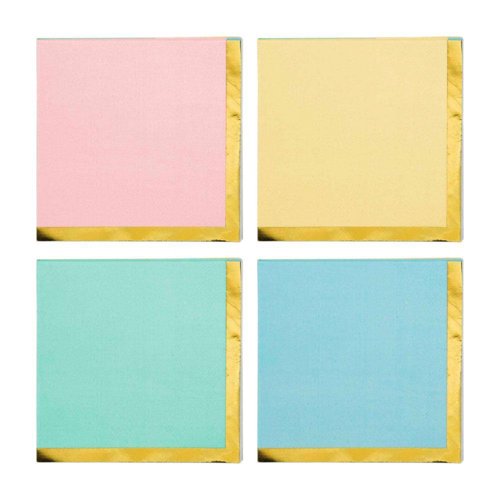 Pastel Beverage Napkins 16pk