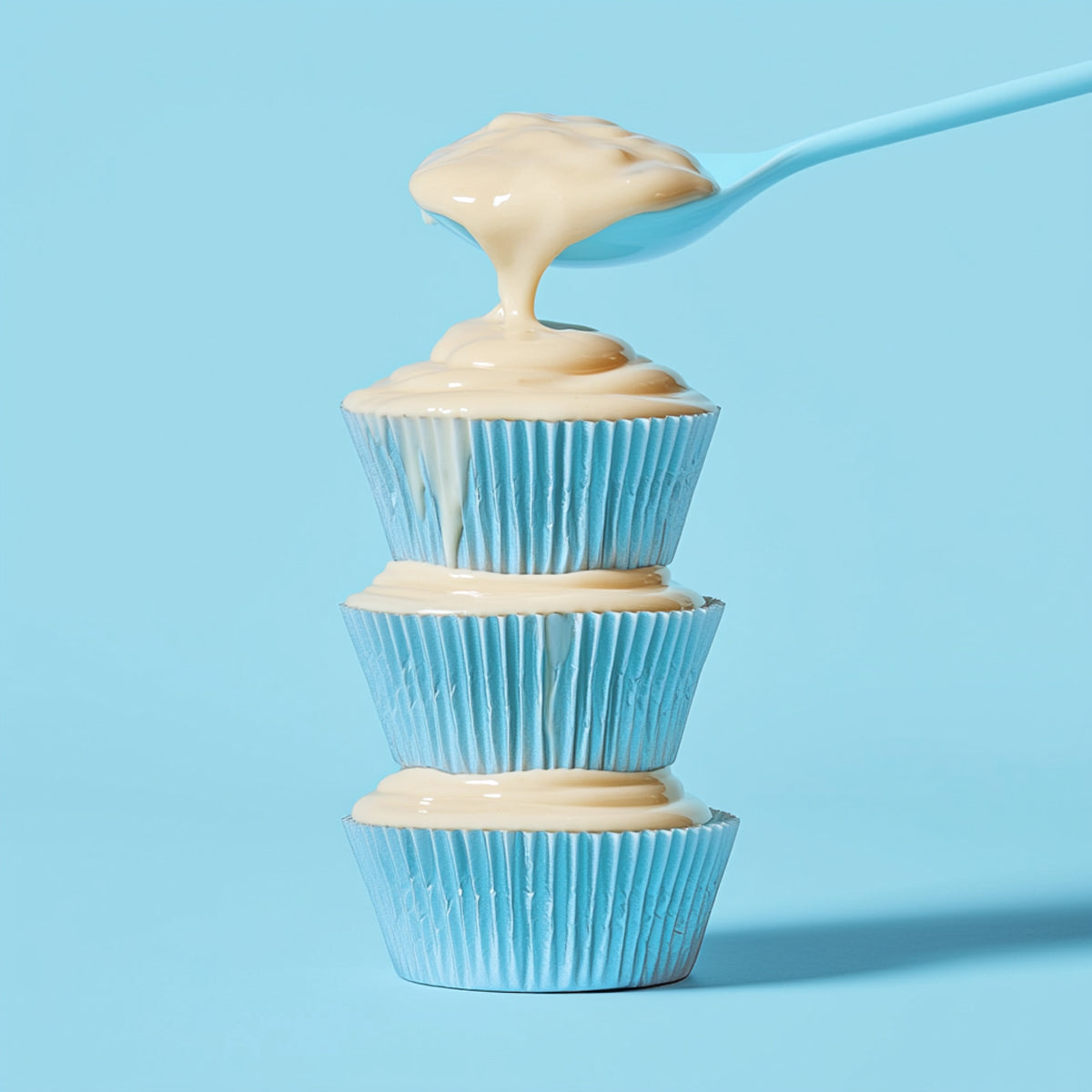 Pastel Blue Foil Baking Cups 50pk