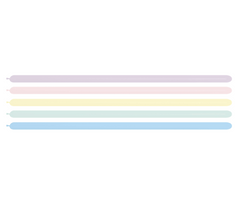 Pastel Matte 260S Modelling Twisting Balloons 100pk
