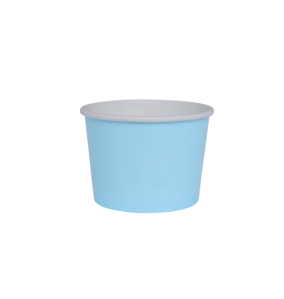 Pastel Blue Paper Gelato Treat Cup 10pk