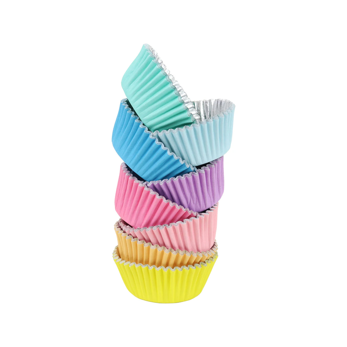 Pastel Foil Cupcake Cases 100pk