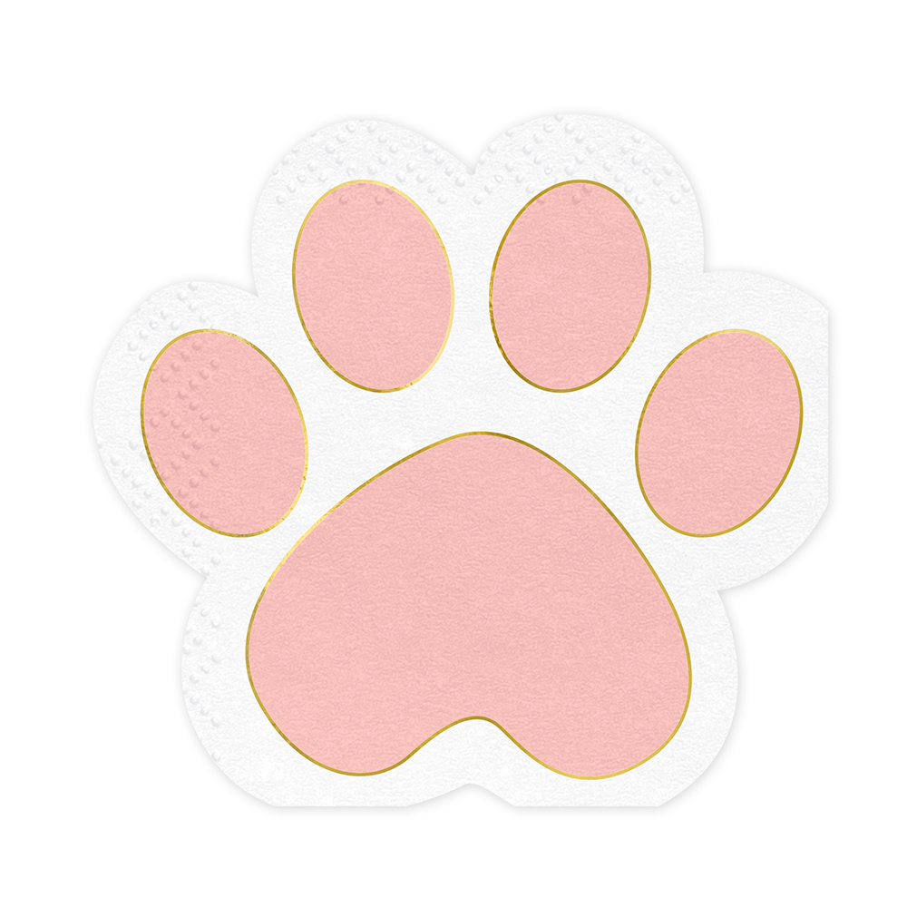 Cat Paw Shaped Napkins 12pk