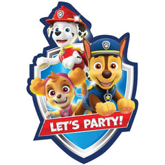 Paw Patrol Invitations 8pk