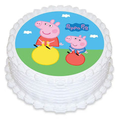 Peppa Pig Edible Icing Cake Image