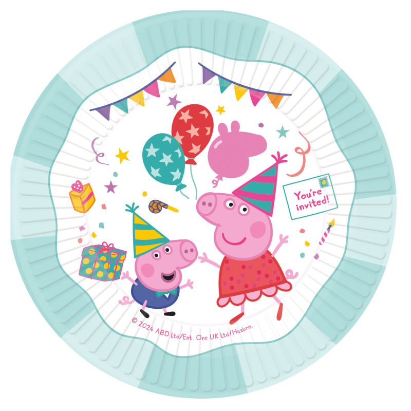 Peppa Pig Large Plates 8pk