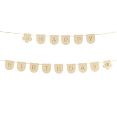 Happy Birthday Pink Felt Banner