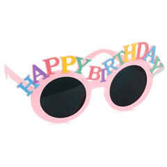 Pink Happy Birthday Party Glasses