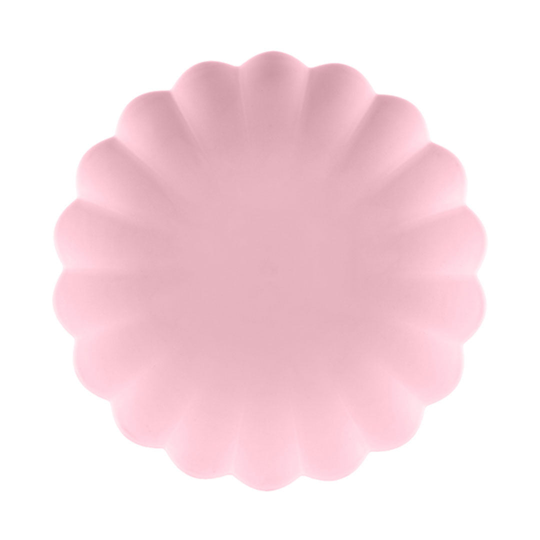 Pink Frill Reusable Plates 4pk