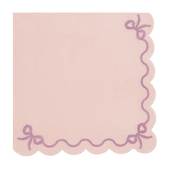 Light Pink Ruffled Napkins 12pk