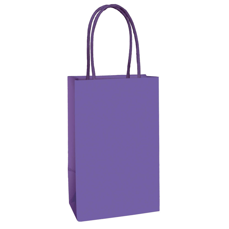 Purple Kraft Treat Bags 8pk