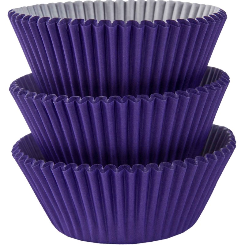Purple Cupcake Cases 75pk