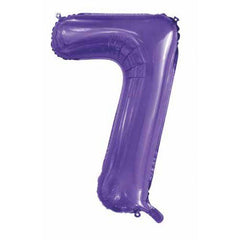 Dark Purple Giant Foil Number Balloon - 7