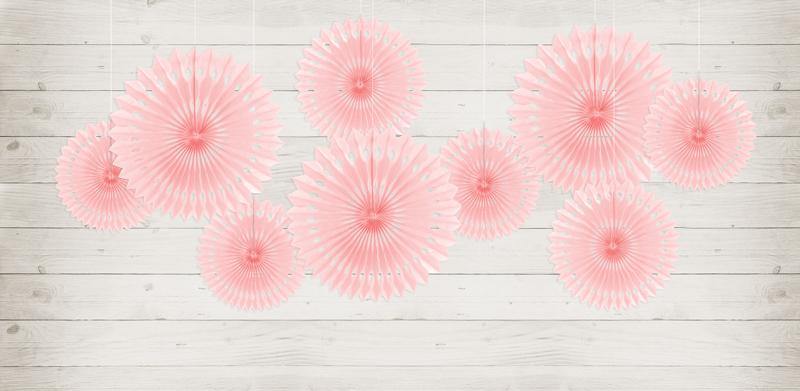 Light Pink Paper Fans