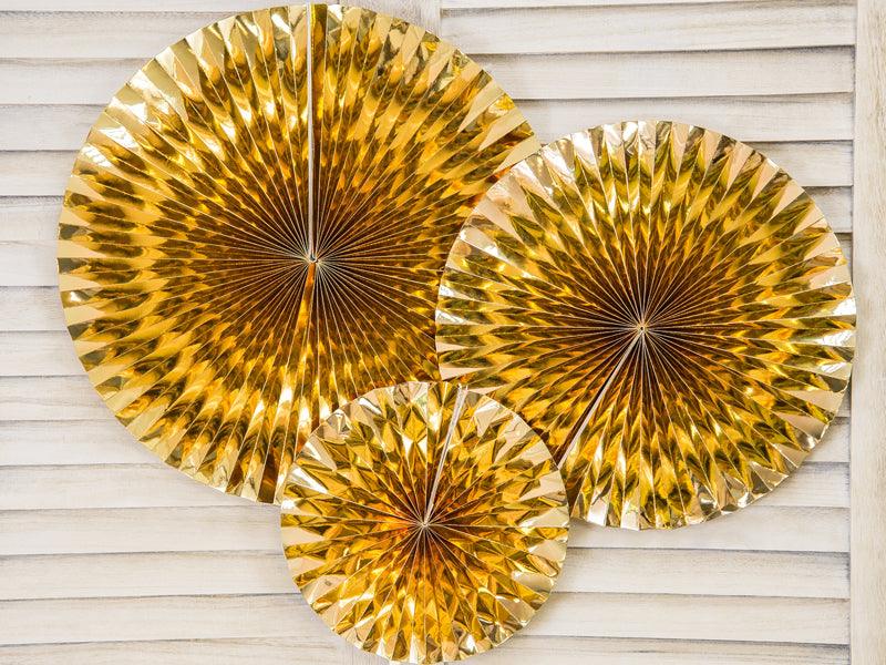 Gold Rosettes 3pk