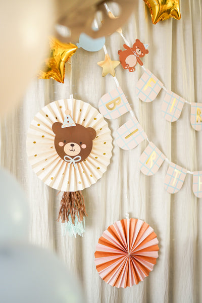Teddy Bear Rosettes 2pk
