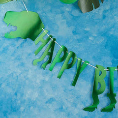 Happy Birthday Party Dinosaur Bunting