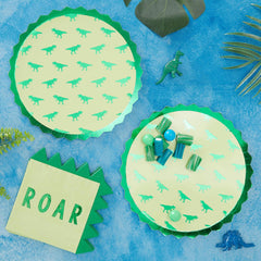 Roar Dinosaur Plates 8pk