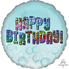 Happy Birthday Rainbow Sequins Balloon
