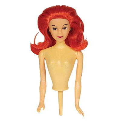 Doll Cake Topper - Red Hair