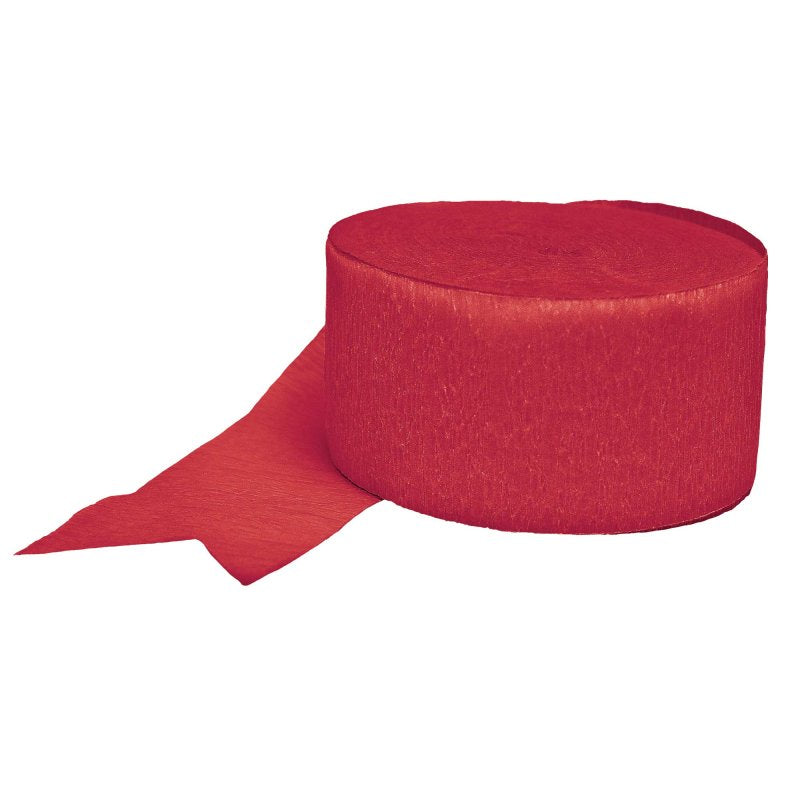 Holiday Red Crepe Streamers
