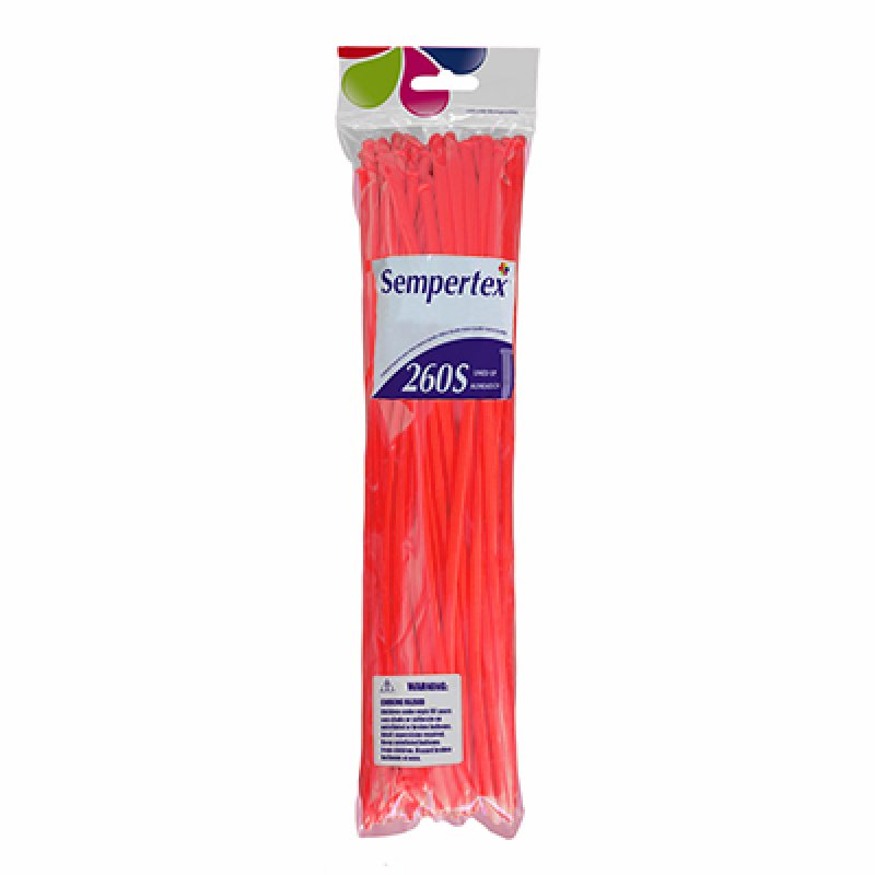 Red 260T Modelling Twisting Balloons 50pk