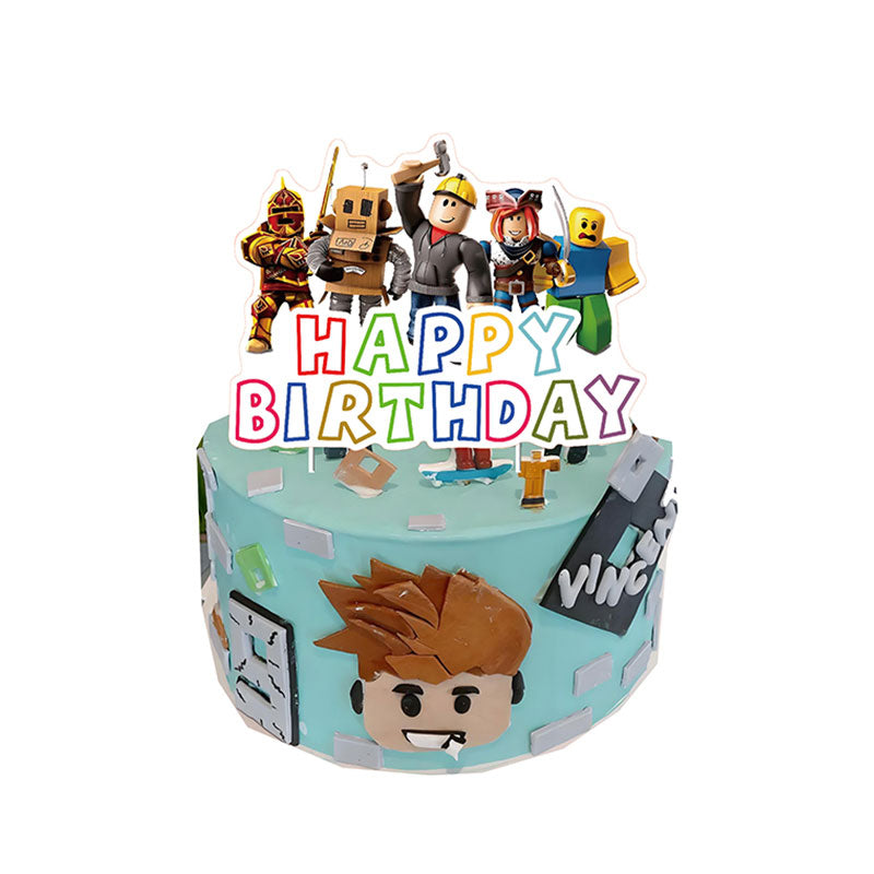 Roblox Cake Topper