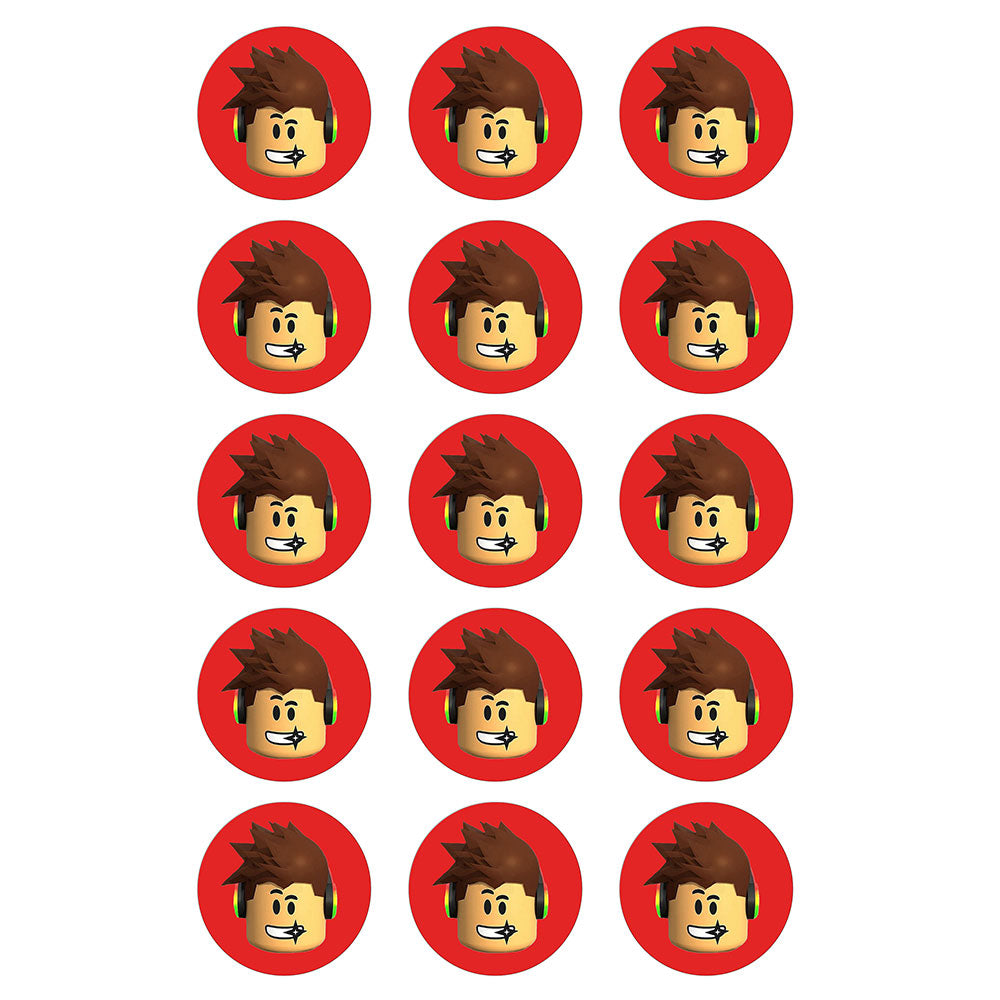 Roblox Face Edible Icing Cupcake Images